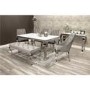 Set of 2 Grey Velvet Dining Chairs with Silver Legs - Vida Living Cassia