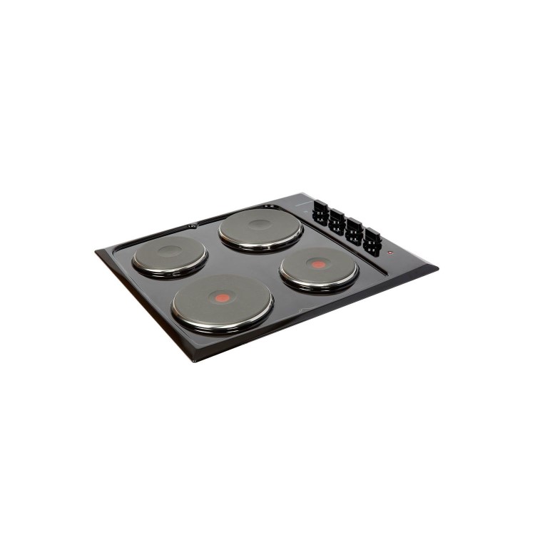 Refurbished Nordmende HE62BL 60cm Solid Plate Electric Hob Black