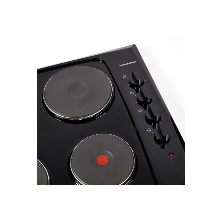 Refurbished Nordmende HE62BL 60cm Solid Plate Electric Hob Black