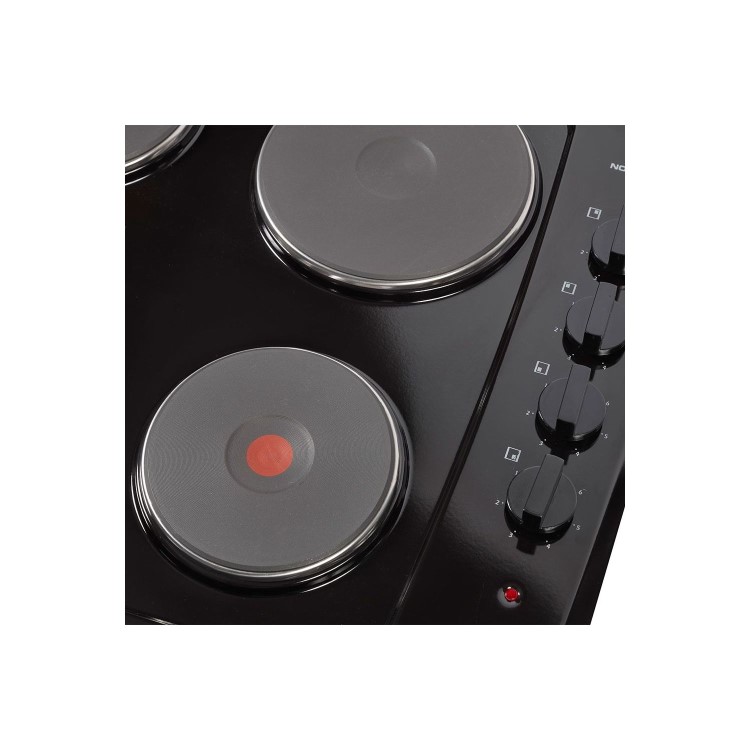 Refurbished Nordmende HE62BL 60cm Solid Plate Electric Hob Black