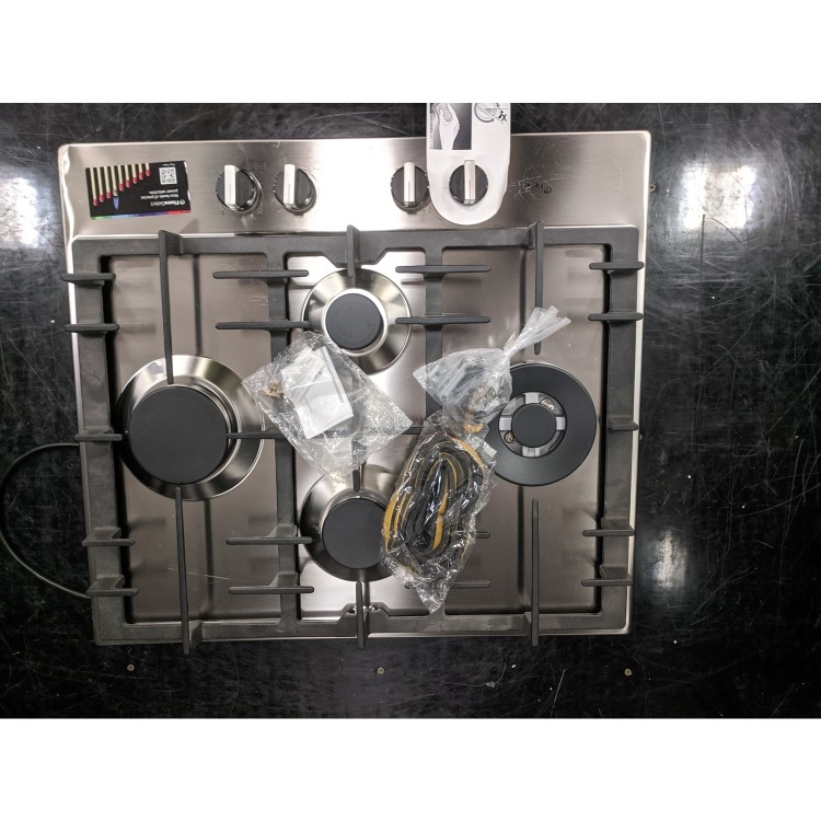 Refurbished Bosch Serie 6 PCI6A5B90 60cm 4 Burner Gas Hob Stainless Steel