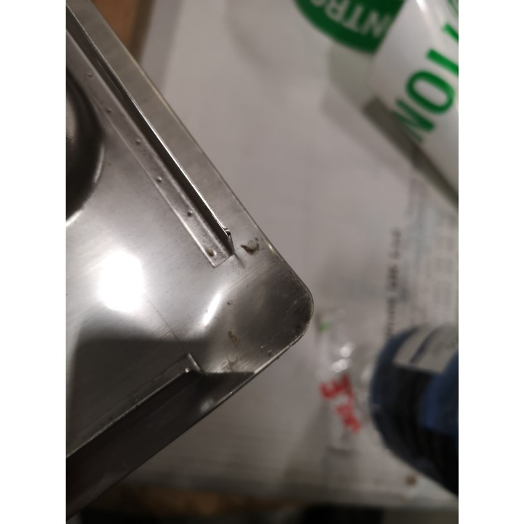 GRADE A2 - CDA KVF21RSS Designer Single Extra Large Bowl Sink Flush Fit - Right Hand Drainer