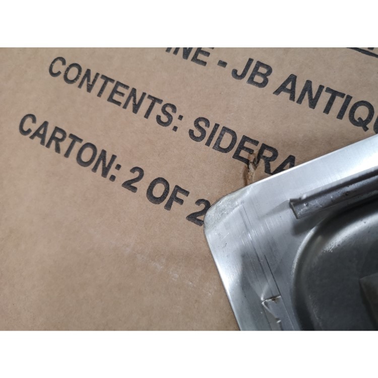 GRADE A2 - CDA KVF21RSS Designer Single Extra Large Bowl Sink Flush Fit - Right Hand Drainer