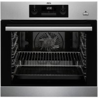 Refurbished AEG BPS351020M 60cm Single Built In Electric Oven Stainless Steel