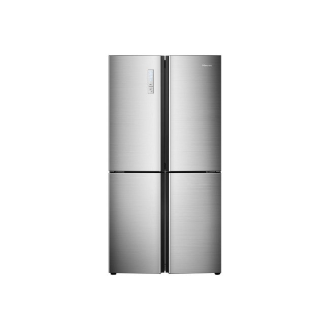 Hisense RQ689N4AC1 556 Litre American Style Fridge Freezer Frost Free 4 Door 91cm Wide - Silver
