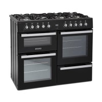 Montpellier MDF100K 100cm Dual Fuel Range Cooker - Black