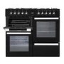 Montpellier MDF100K 100cm Dual Fuel Range Cooker - Black