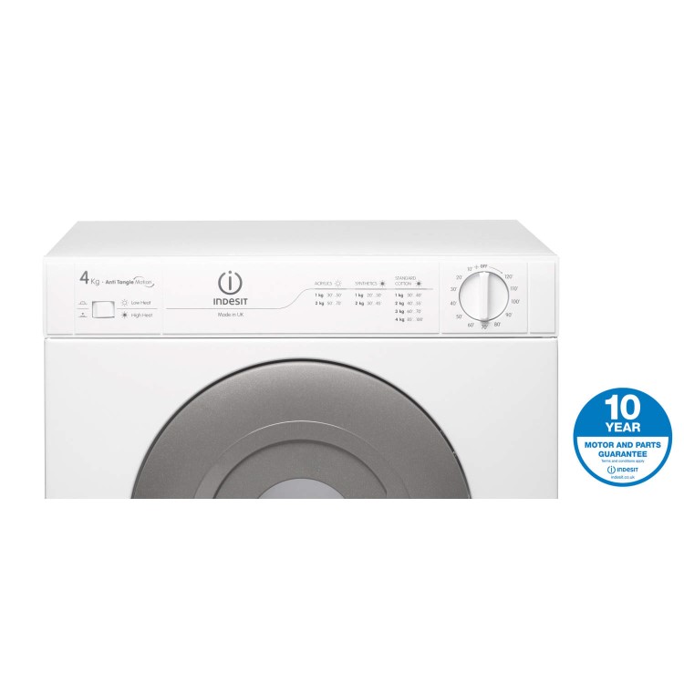 INDESIT IS41V 4kg Compact Front Vented Tumble Dryer - Polar White