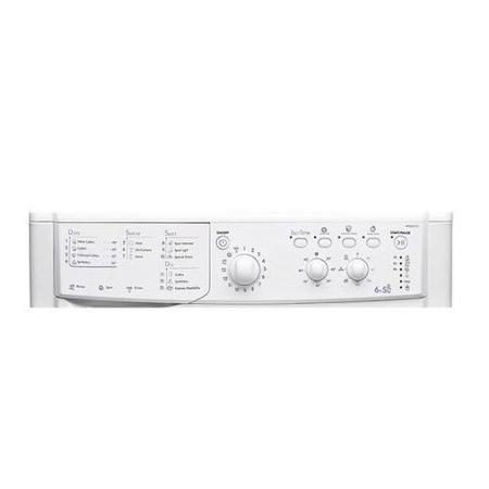 Refurbished Indesit EcoTime IWDC6125 Freestanding 6/5KG 1200 Spin Washer Dryer White