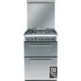 Refurbished Indesit KDP60SES 60cm Double Oven Dual Fuel Cooker Stainless Steel
