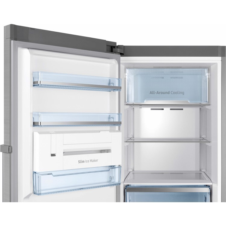 Samsung RZ32M71207F 315 Litre Freestanding Upright Freezer 185cm Tall Frost Free 60cm Wide - Stainless Steel