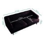 Chesterfield Sofa in Dark Purple Velvet - 3 Seater - Inez