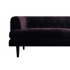 Chesterfield Sofa in Dark Purple Velvet - 3 Seater - Inez