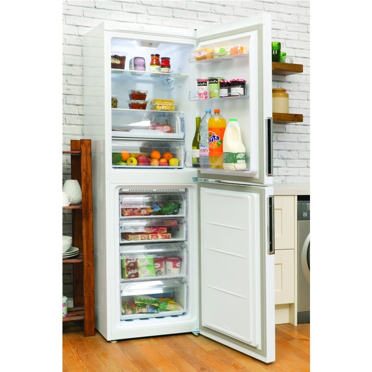HOTPOINT LEX85N1W 296 Litre Freestanding Fridge Freezer 60/40 Split Frost Free 60cm Wide - White