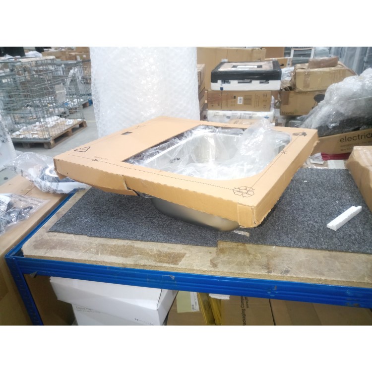 GRADE A2 - Stainless Steel 1 Bowl Compact kitchen Sink 620 x 500mm - Taylor & Moore