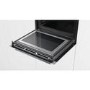 Refurbished Siemens iQ700 HM656GNS6B 60cm Single Built In Electric Oven With Microwave Black And Stainless Steel
