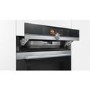 Refurbished Siemens iQ700 HM656GNS6B 60cm Single Built In Electric Oven With Microwave Black And Stainless Steel