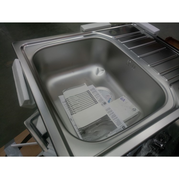 GRADE A2 - Stainless Steel 1 Bowl Compact kitchen Sink 620 x 500mm - Taylor & Moore