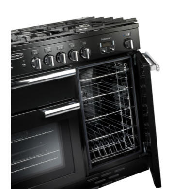 Rangemaster Professional Plus 100cm Dual Fuel Range Cooker - Black