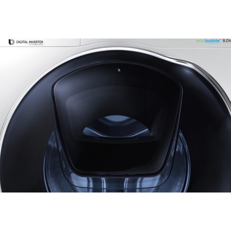 Refurbished Samsung WD80K5B10OW Freestanding 8/6KG 1400 Spin Washer Dryer White