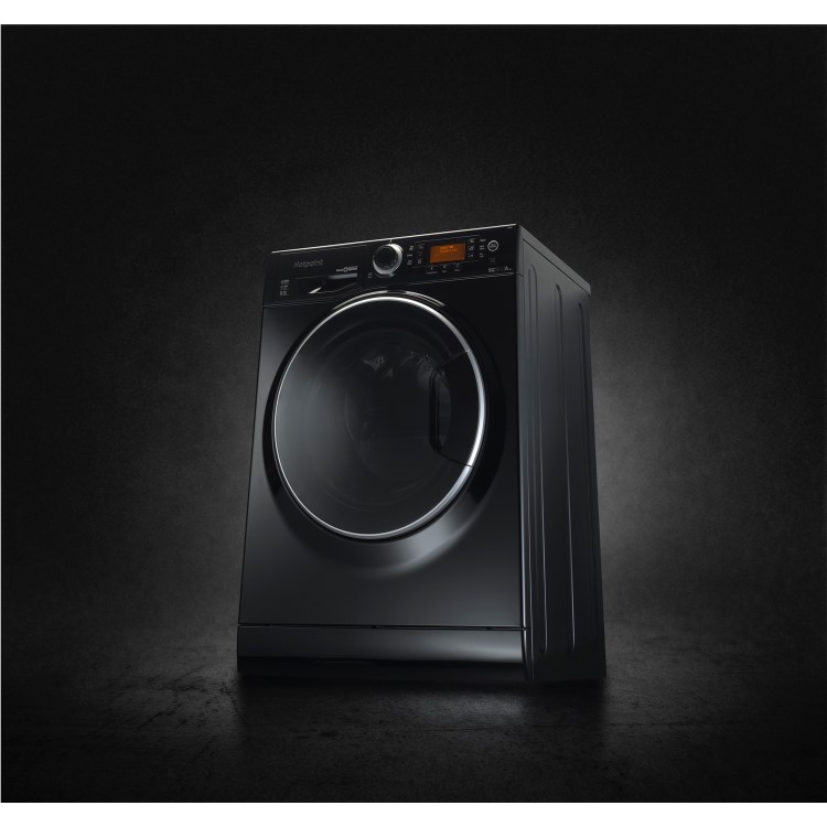 HOTPOINT RD966JKD 9kg Wash 6kg Dry 1600rpm Freestanding Washer Dryer - Black