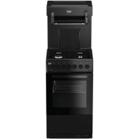 Refurbished Beko KA52NEK 50cm Gas Cooker With Eye Level Grill Black