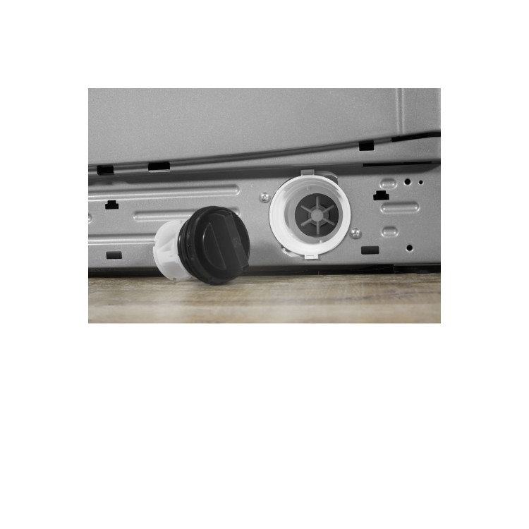 INDESIT IWDC6125S EcoTime 6kg Wash 5kg Dry 1200rpm Freestanding Washer Dryer - Silver