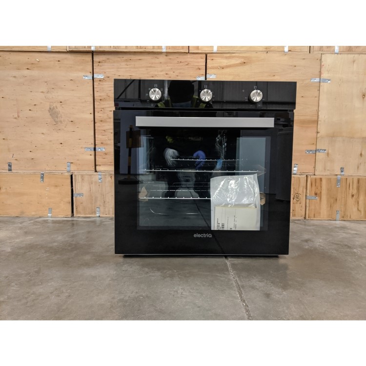 Refurbished electriQ EQBIOLG1 60cm Single Built In Electric Oven Black