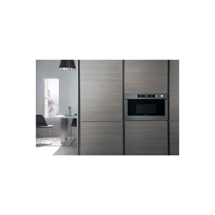 Refurbished Whirlpool AMW423IX Built In 22L Microwave Stainless Steel