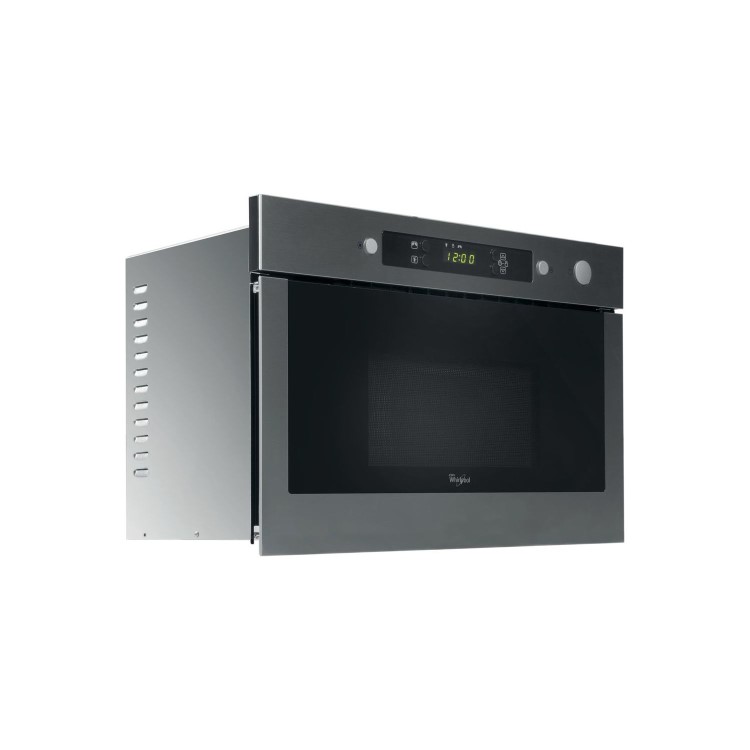 Refurbished Whirlpool AMW423IX Built In 22L Microwave Stainless Steel