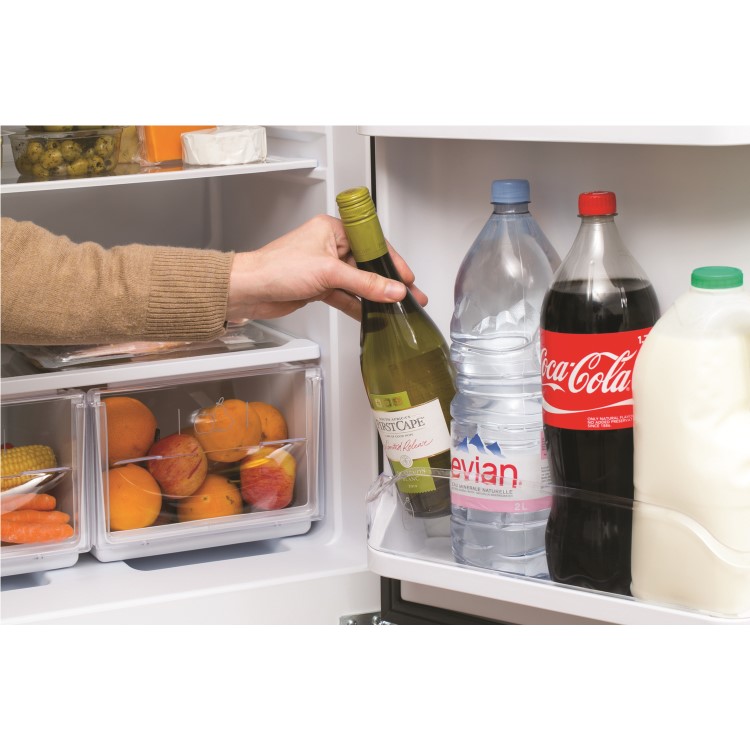 HOTPOINT HBD5517B 234 Litre Freestanding Fridge Freezer 50/50 Split  54.5cm Wide - Black