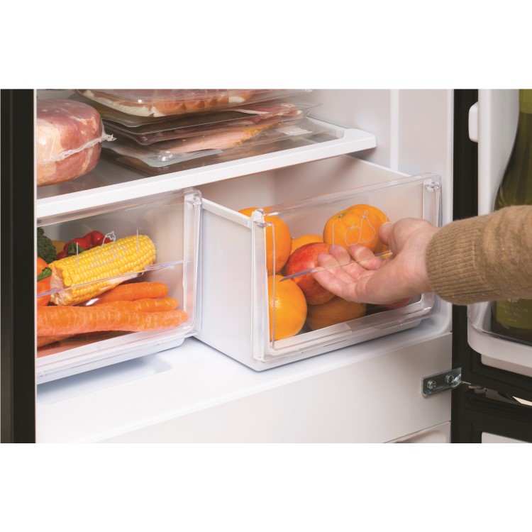 HOTPOINT HBD5517B 234 Litre Freestanding Fridge Freezer 50/50 Split  54.5cm Wide - Black