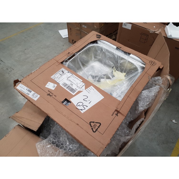 GRADE A2 - Stainless Steel 1 Bowl Compact kitchen Sink 620 x 500mm - Taylor & Moore