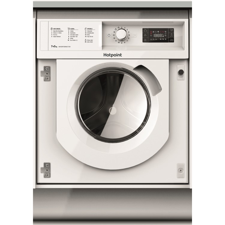 HOTPOINT BIWDHG7148 7kg Wash 5kg Dry 1400rpm Integrated Washer Dryer - White