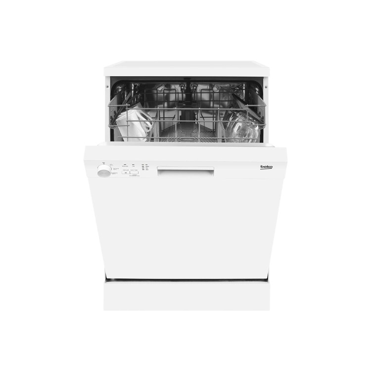 beko DFN04210W A+ 12 Place Freestanding Dishwasher With Quick Wash Options - White