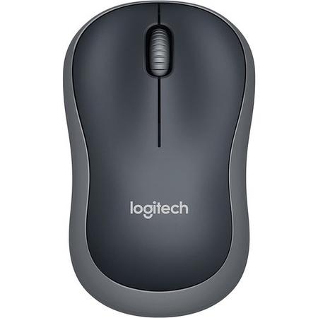 Box Opened Logitech Wireless Mouse M185 with USB nano-receiver in Grey