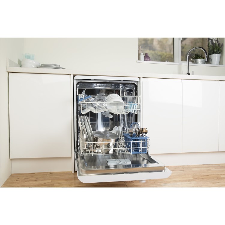 INDESIT DFP27B10 13 Place Freestanding Dishwasher with Quick Wash - White