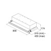 CDA CTE9SS 90cm Telescopic Canopy Cooker Hood - Stainless Steel