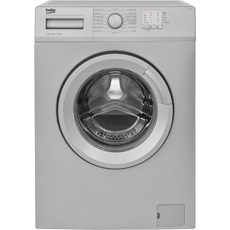 Beko WTG50M1S 5kg 1000rpm Freestanding Washing Machine - Silver