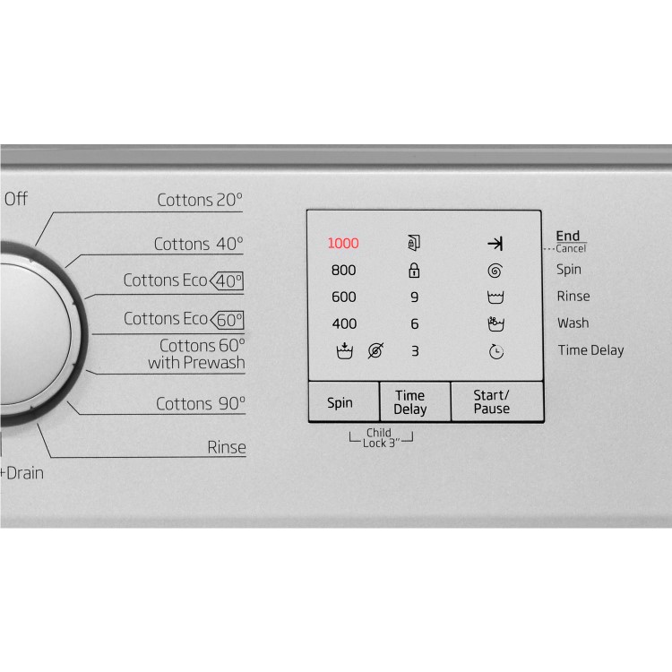 Beko WTG50M1S 5kg 1000rpm Freestanding Washing Machine - Silver