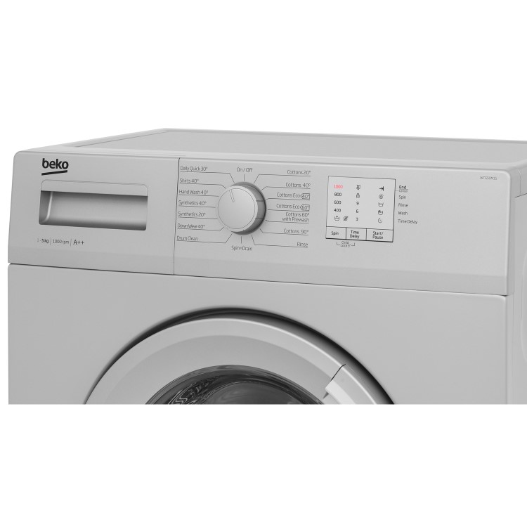 Beko WTG50M1S 5kg 1000rpm Freestanding Washing Machine - Silver