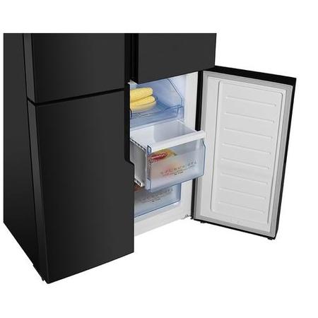 Hisense 431 Litre American Fridge Freezer - Black