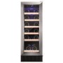 Refurbished Amica AWC300SS 19 Bottle Freestanding Under Counter Wine Cooler Singlel Zone 30cm Wide 85cm Tall - Stainless Steel