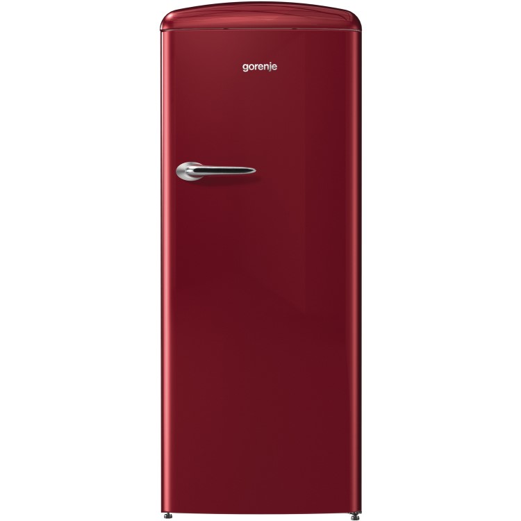 Gorenje RBO6153R 254 Litre Freestanding Larder Fridge 154cm Tall Retro Ice Box 60cm Wide - Burgundy