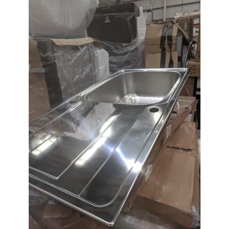 GRADE A2 - Stainless Steel Kitchen Sink 1 bowl 1000 x 500mm - Taylor & Moore