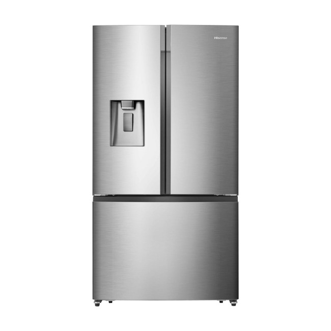 Hisense RF702N4IS1 French Door Style American Fridge Freezer With Plumbed Water Dispenser - Stainless Steel