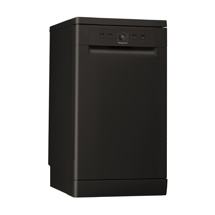 Refurbished Hotpoint HSFE1B19B Slimline 10 Place Freestanding Dishwasher