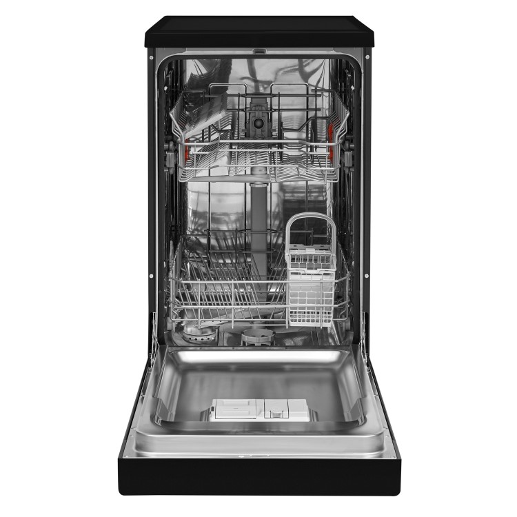 Refurbished Hotpoint HSFE1B19B Slimline 10 Place Freestanding Dishwasher