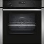 NEFF B6ACH7HN0B N50 8 Function SlideAndHide Single Oven With Pyrolytic Cleaning - Stainless Steel