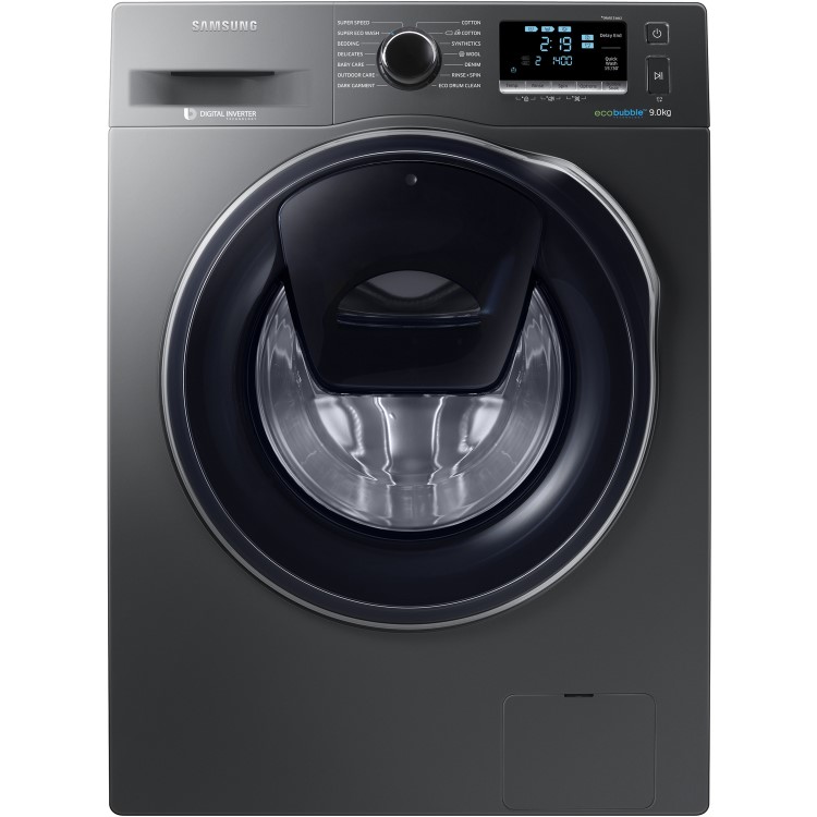 Samsung WW90K6410QX EcoBubble 9kg 1400rpm Freestanding Washing Machine With AddWash - Graphite